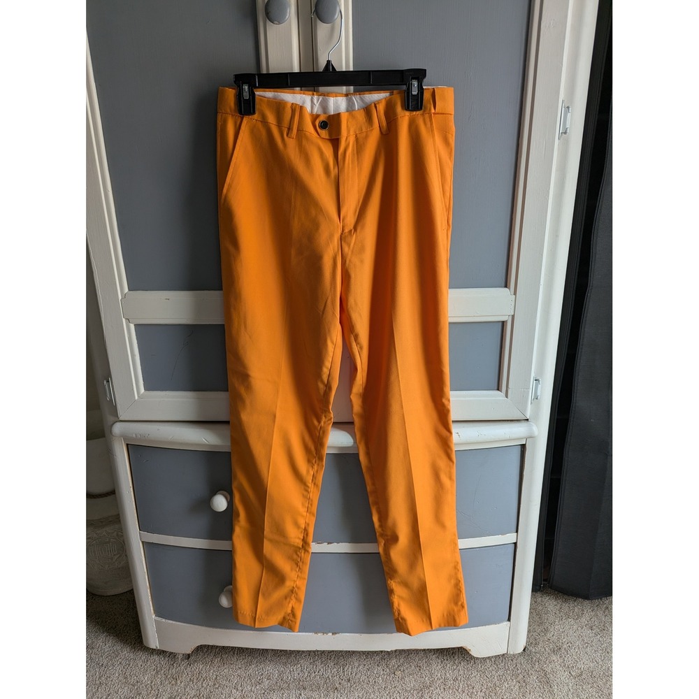 Orange‎ Tailored Slim Fit Suit Pants Trousers Women XS T1928 Bright Citrus